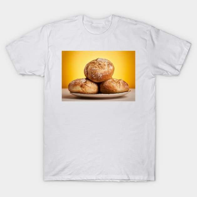 Bread buns on a plate T-Shirt by naturalis